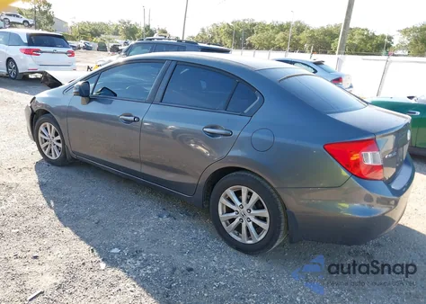 2012 Honda Civic Ex-L from USA, damaged, VIN 19XFB2F95CE053228